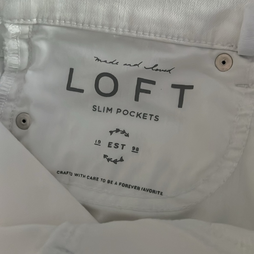 Loft distressed white jeans - Picture 14 of 14